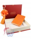 Женский подарочный набор: Записная книжка с брелком Venuse оранжевая