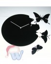 Часы настенные "Бабочки" black
